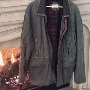 Britches Great Outdoors Flannel Lined Hunter Green Winter Coat